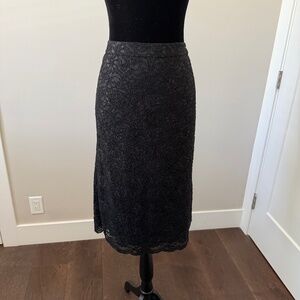 BLACK BANANA REPUBLIC LACE SKIRT SIZE 14